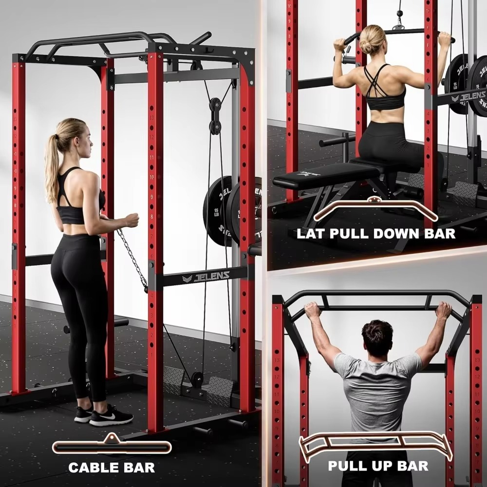 Home Gym Power Rack - S21 Power Cage Çok Fonksiyonlu Raf
