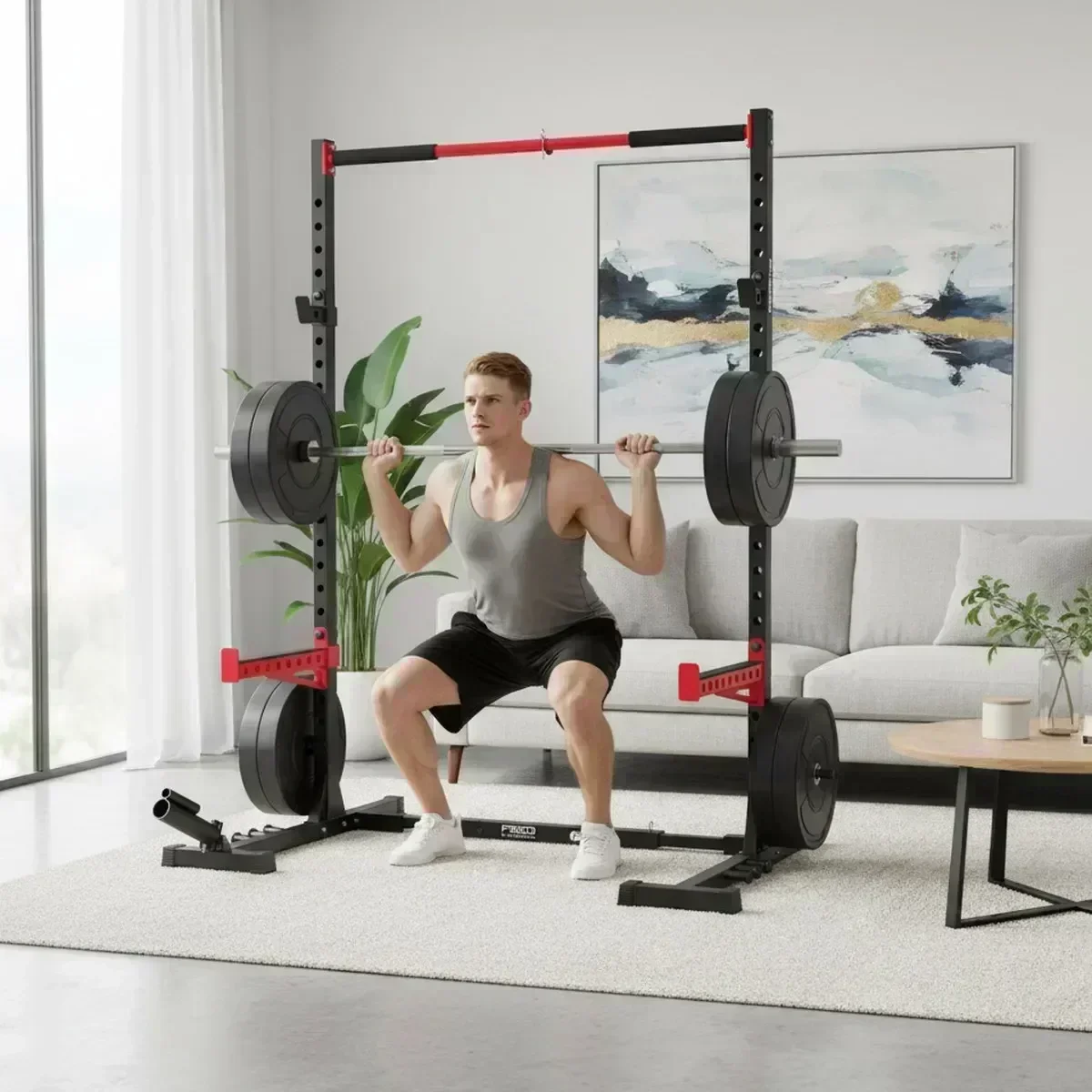 Home Gym Power Rack - Ayarlanabilir Ev Tipi Squat Sehpası, Çekme