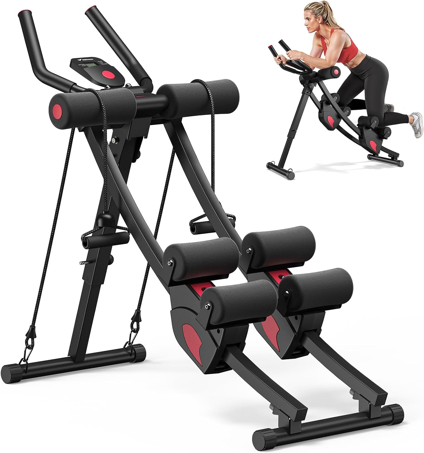 Home Gym Foldable - Ev Spor Salonu, Sağlam Çelik, Siyah,